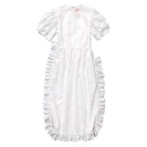 NWT Simone Rocha H&M White Embroidered Dress
